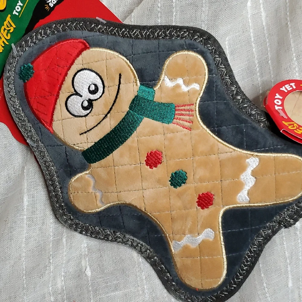 Festive Gingerbread Dog‎ Toy
